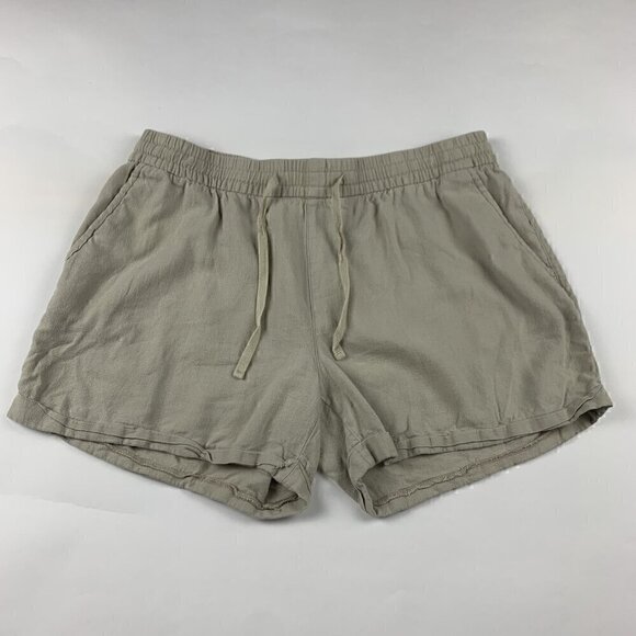 Old Navy A Stones Throw Linen Blend Pull On Shorts L - Picture 1 of 6